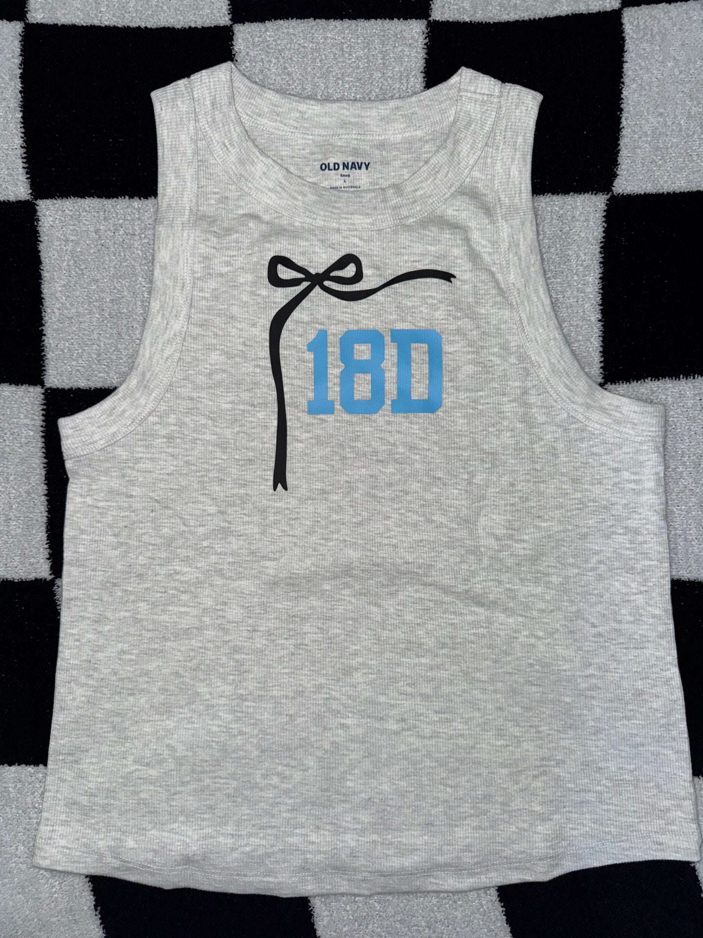Bow with Generic Number Tank Top