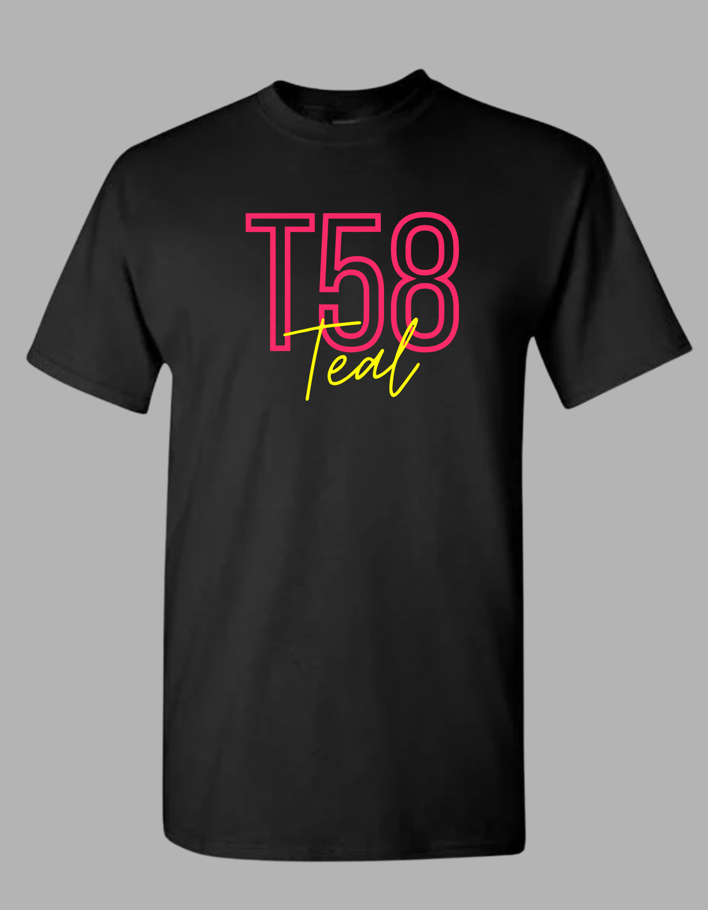 Plain black shirt with name/number