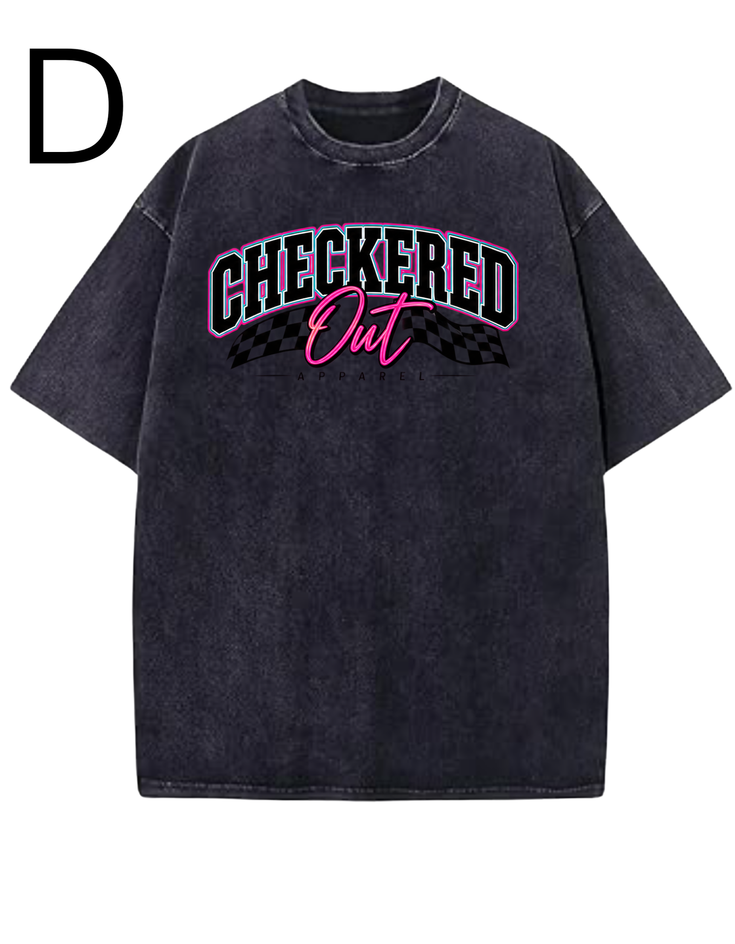 Checkered Out Apparel Retro, Acid Wash shirts