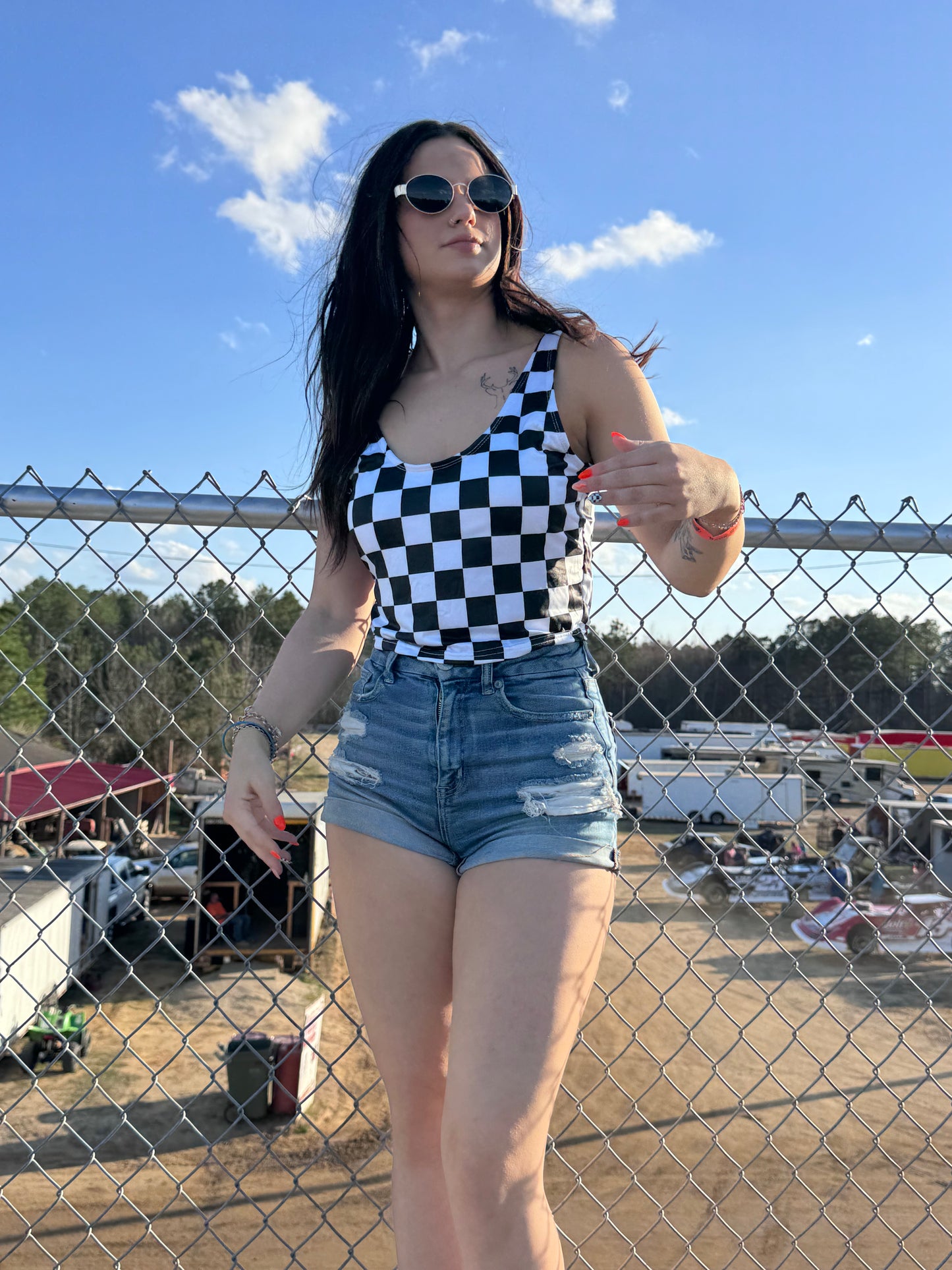 Checkered Tank Top