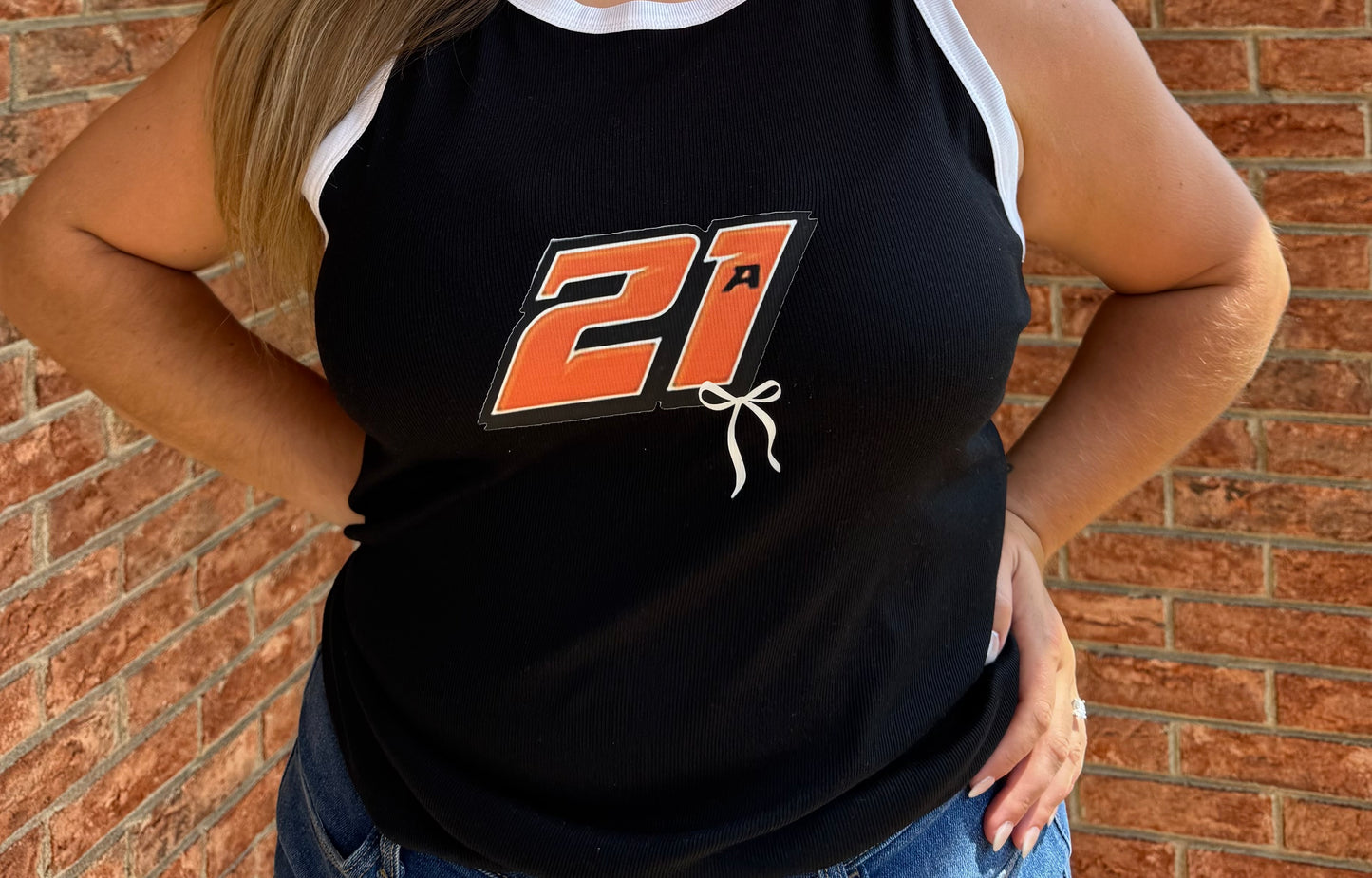 Custom Ribbed Highneck Tank Top