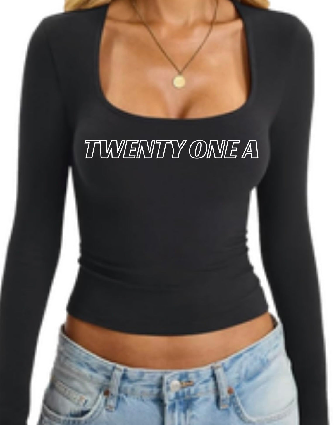 Custom Long Sleeve Square Neck