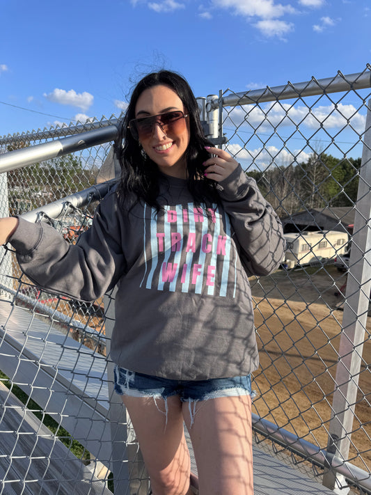 Dirt Track Wife with Stripes