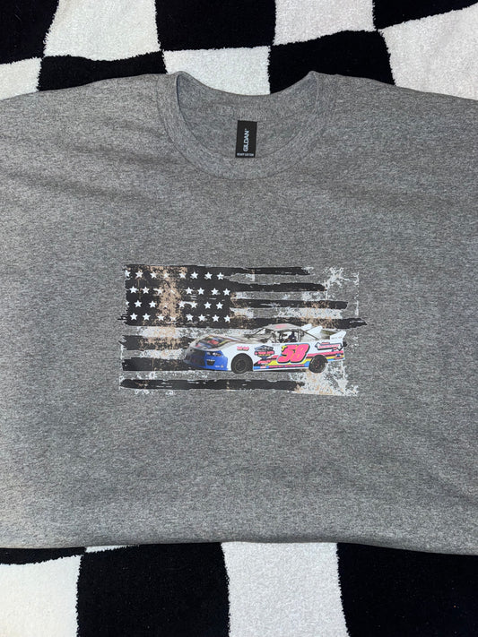 Rustic Dirty Flag with Custom Number File Design