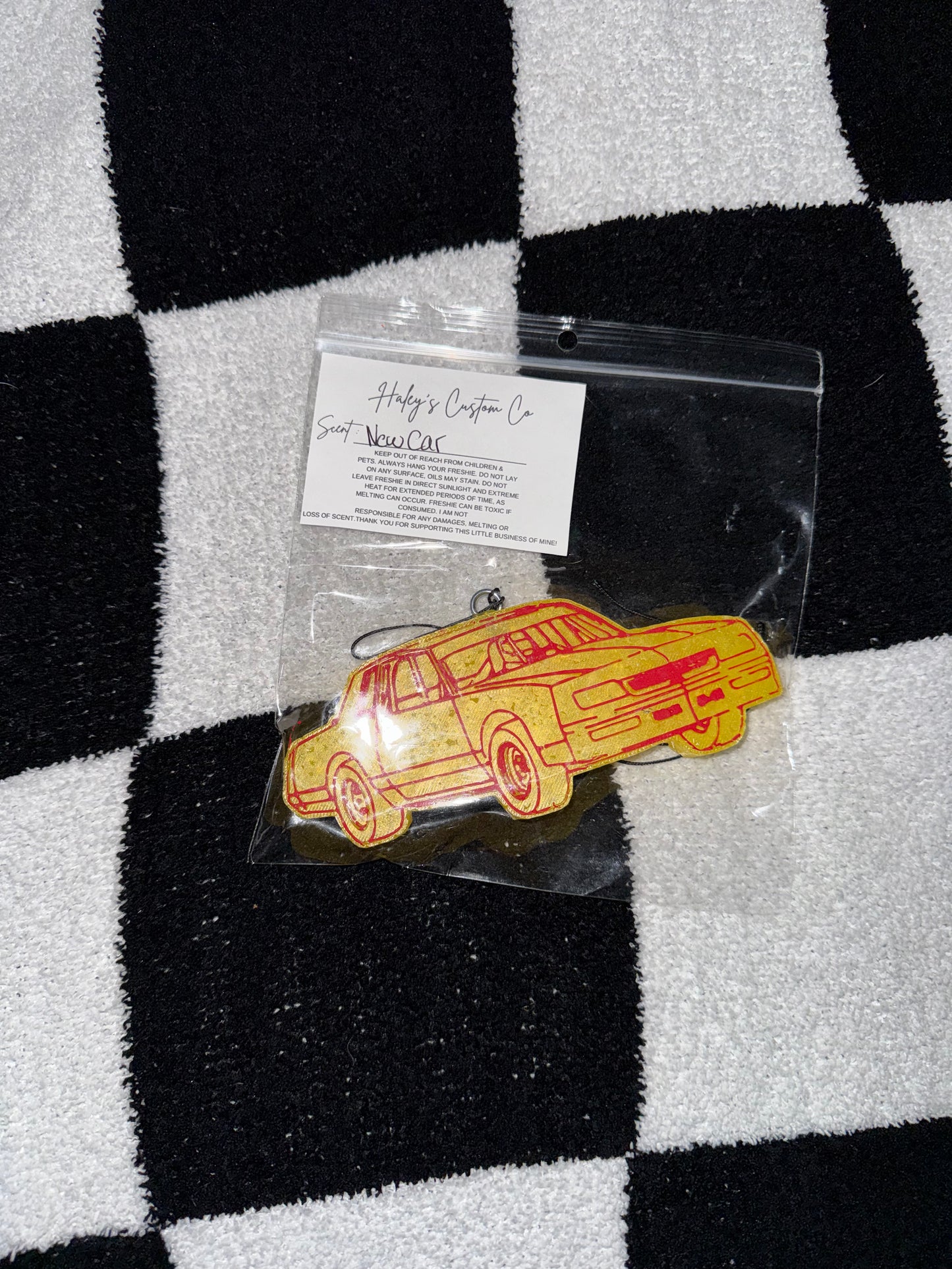 Street Stock - Yellow and Red Air Freshener