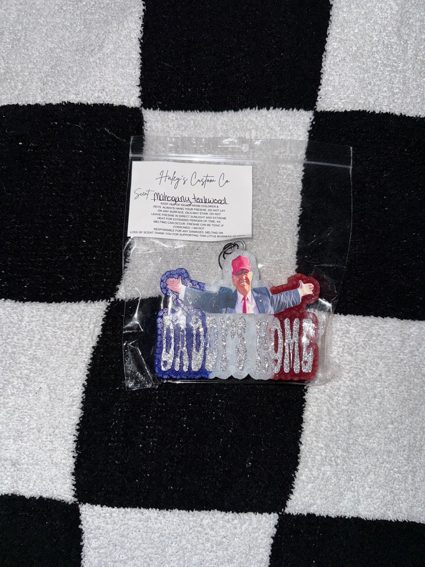 Daddy’s Home - Red, Blue and Clear Air Freshener