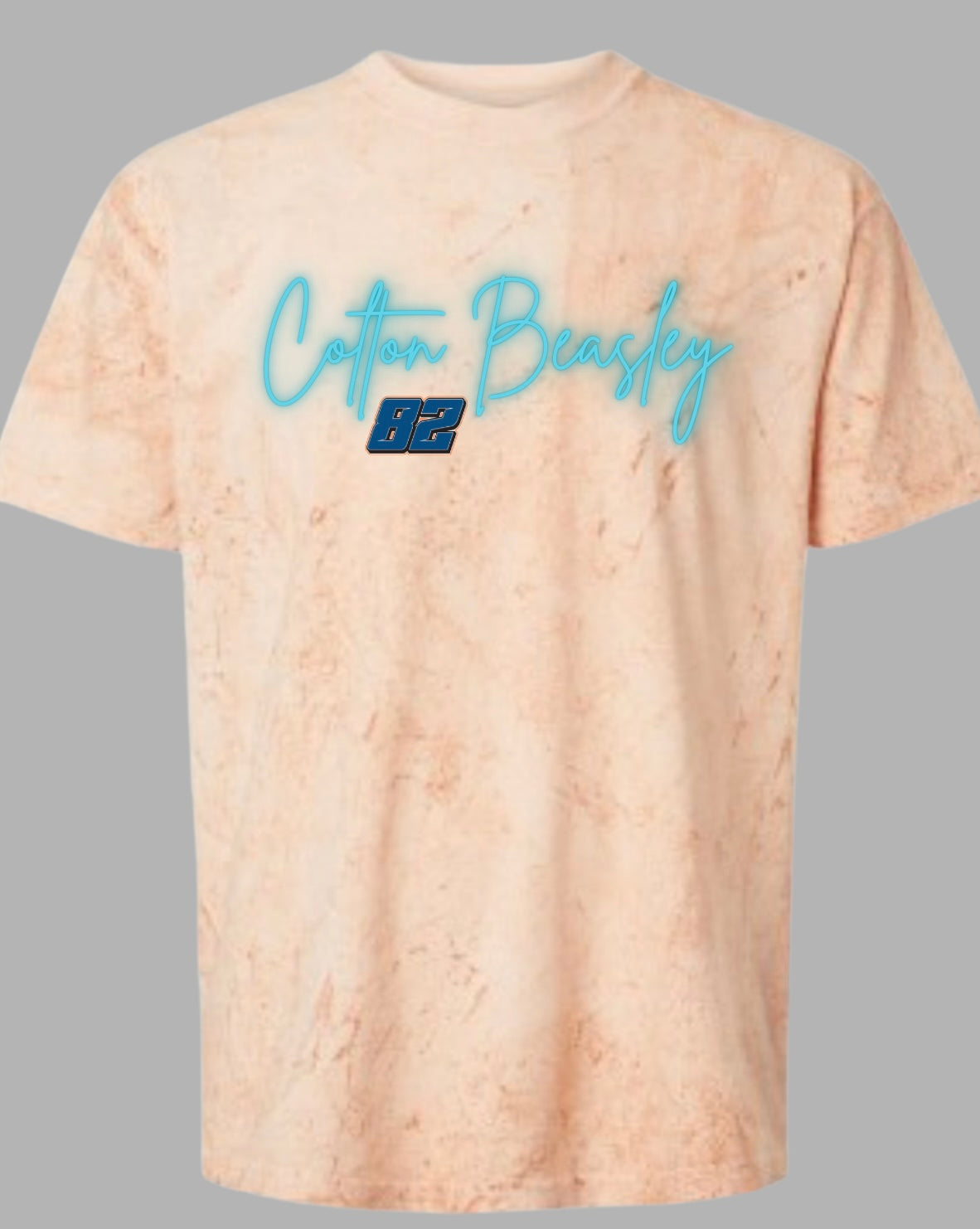 Color Blasted Comfort Color T-shirt with NEON name/number file