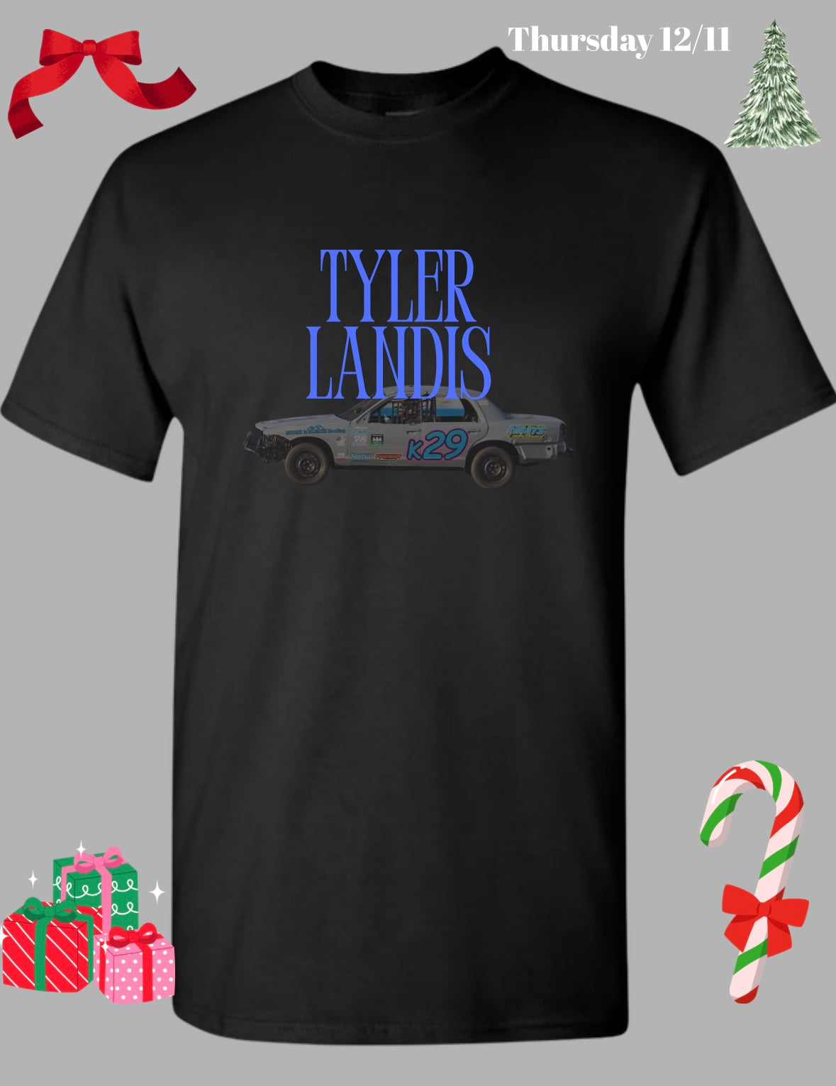 Name with Transparent Race Car T-shirt Design