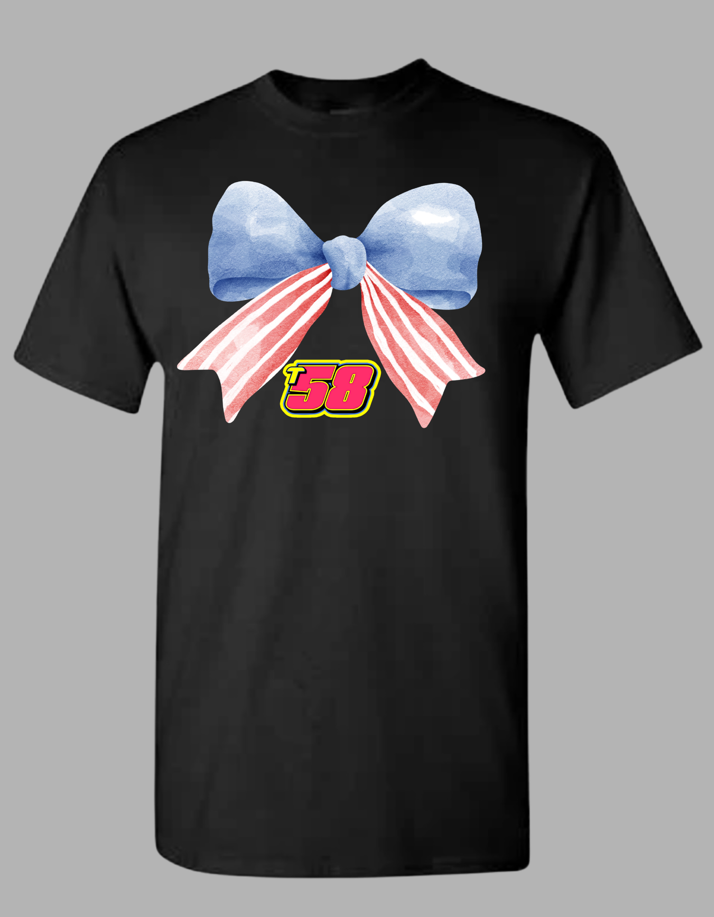 Red White and Blue Bow with Number file