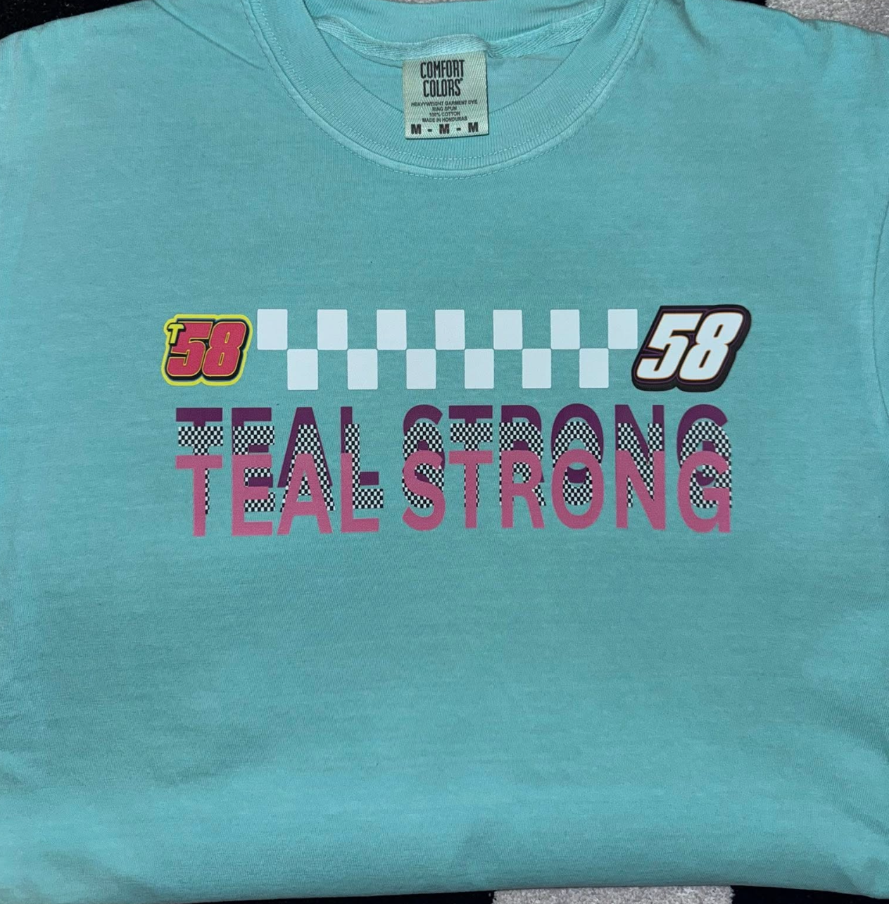 Teal Strong Layered with number files