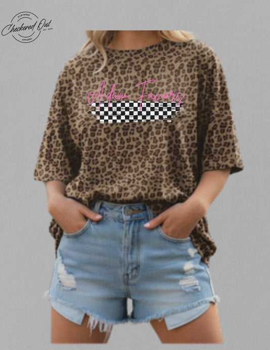 Checkered with Name on your pick of shirt