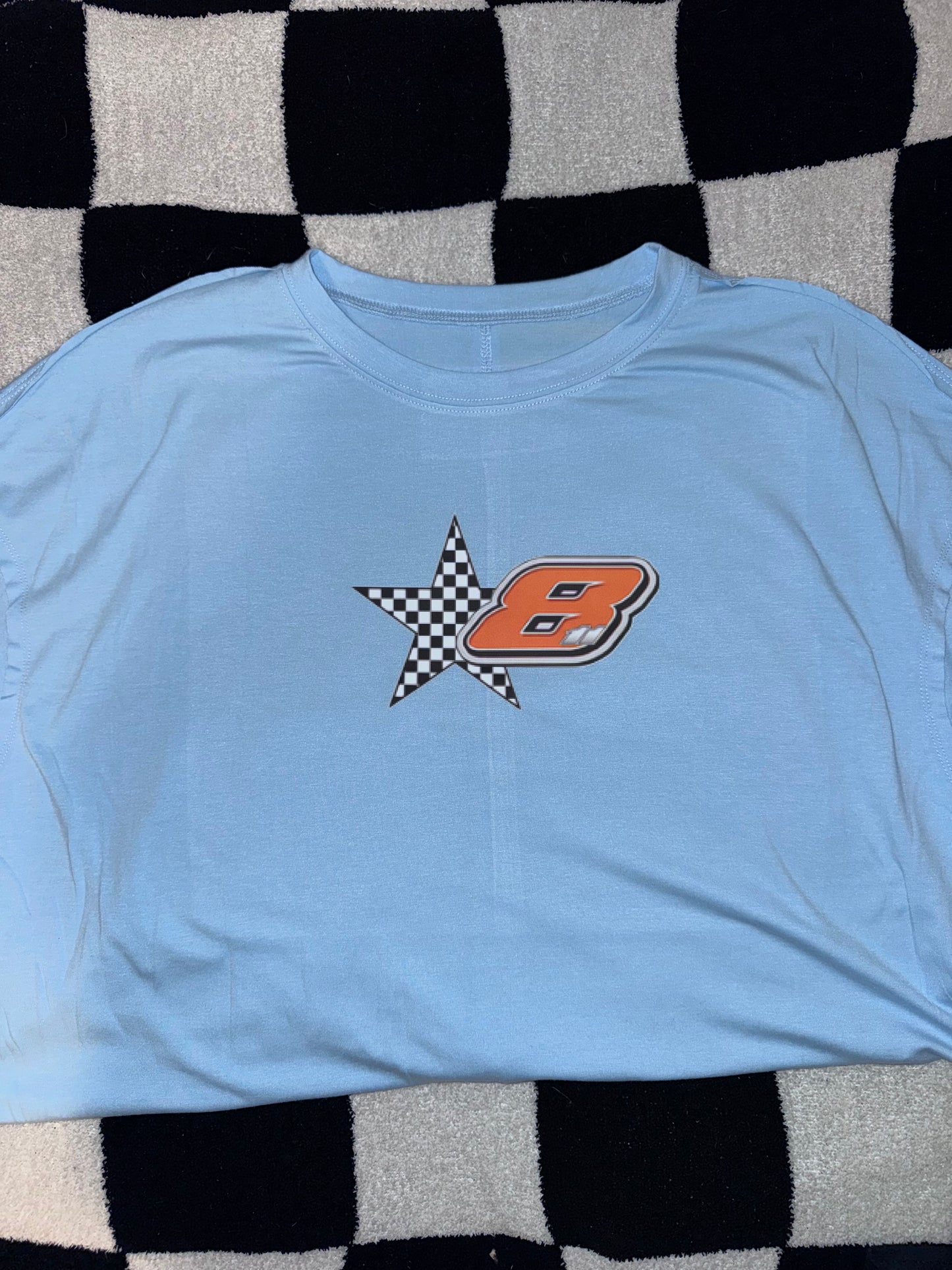 Checkered Star with a Number file T-Shirt