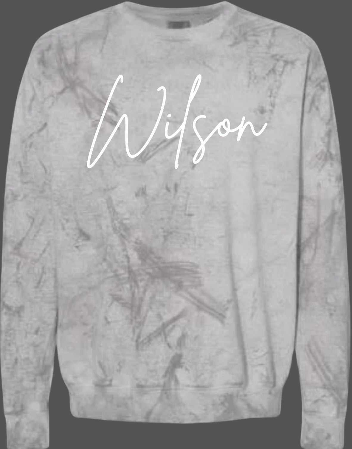 Color Blast Crewneck with Name only