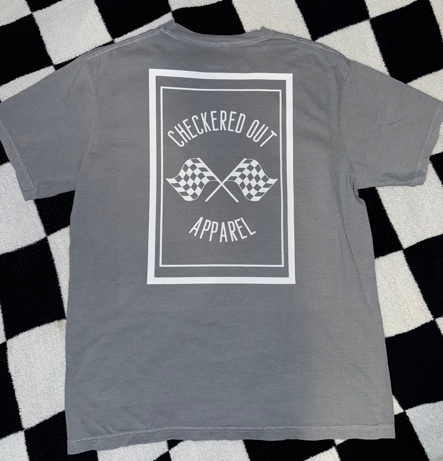 Checkered Out Box Logo T-shirt