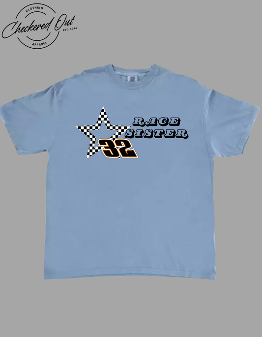 Race Title with Number File and Checkered Star
