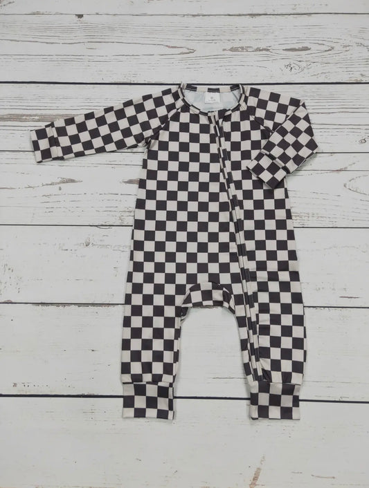 Checkered Zipper Sleeper