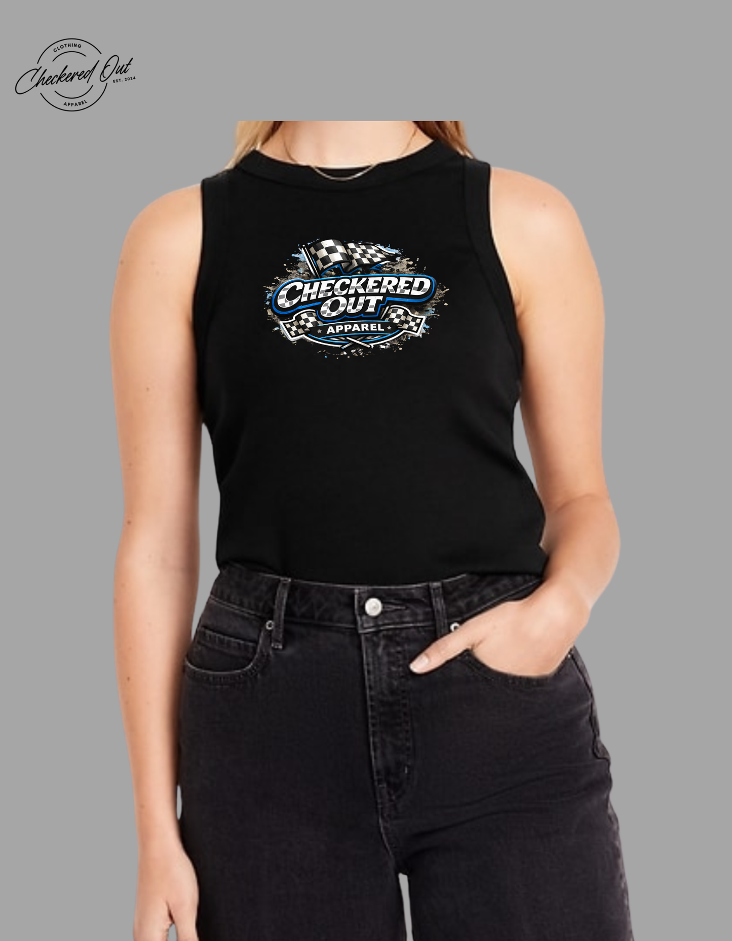 Checkered Out Apparel (Color Change Logo) Tank Top