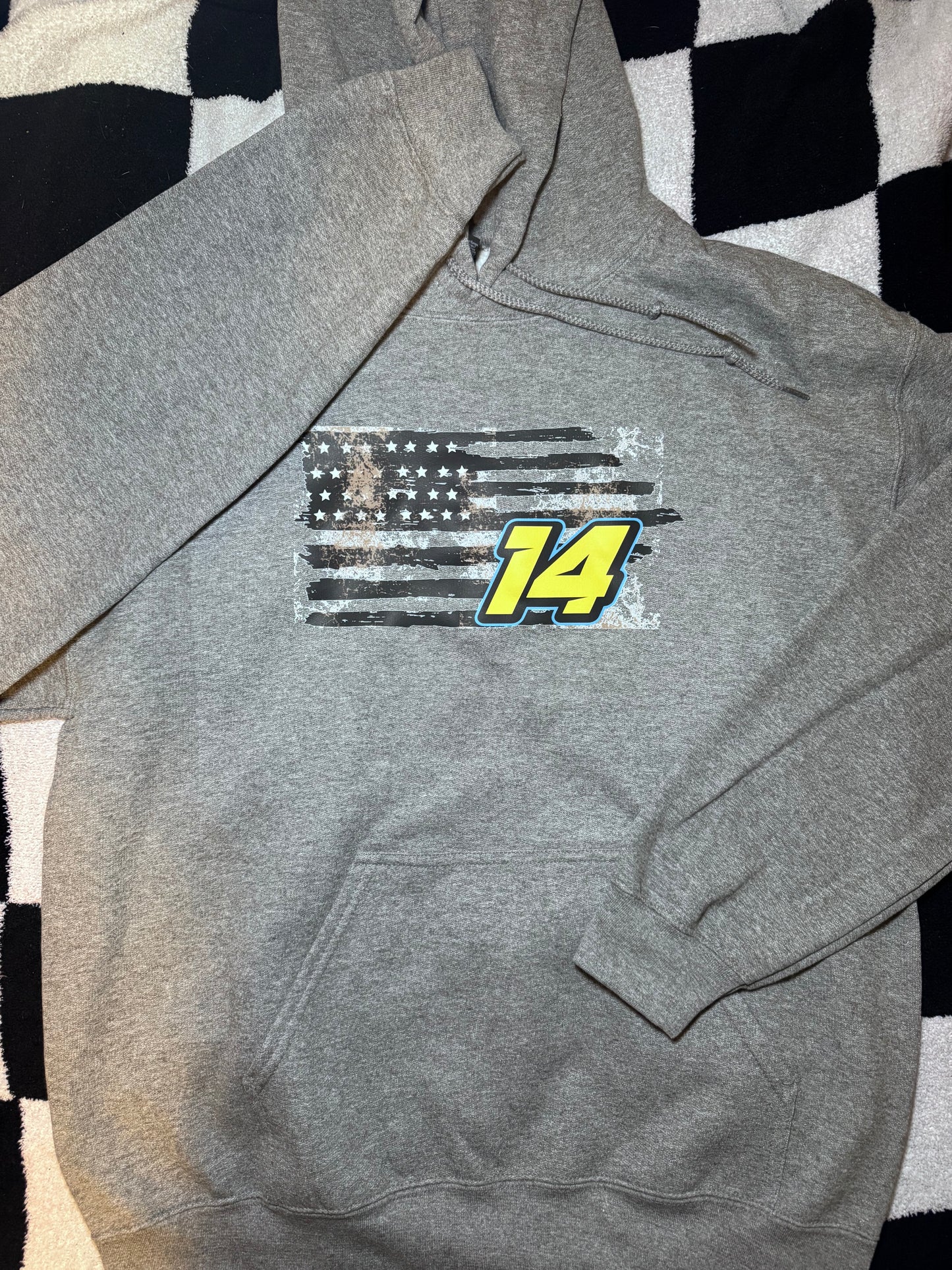 Rustic Dirty Flag with Custom Number File Design