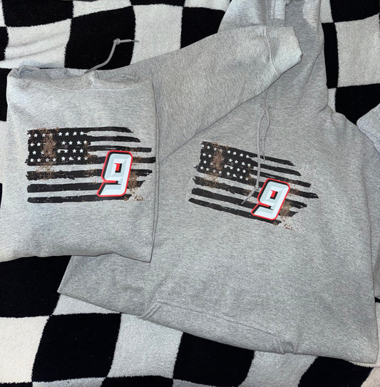 Rustic Dirty Flag with Custom Number File Design