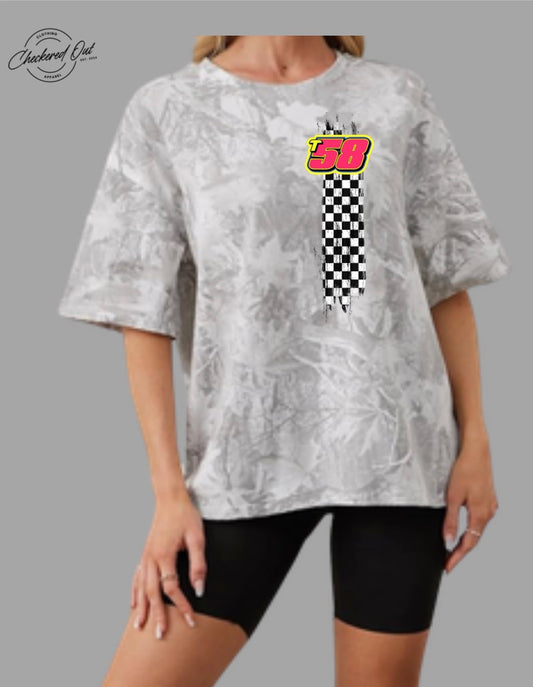 Checkered with Number File on your pick of shirt