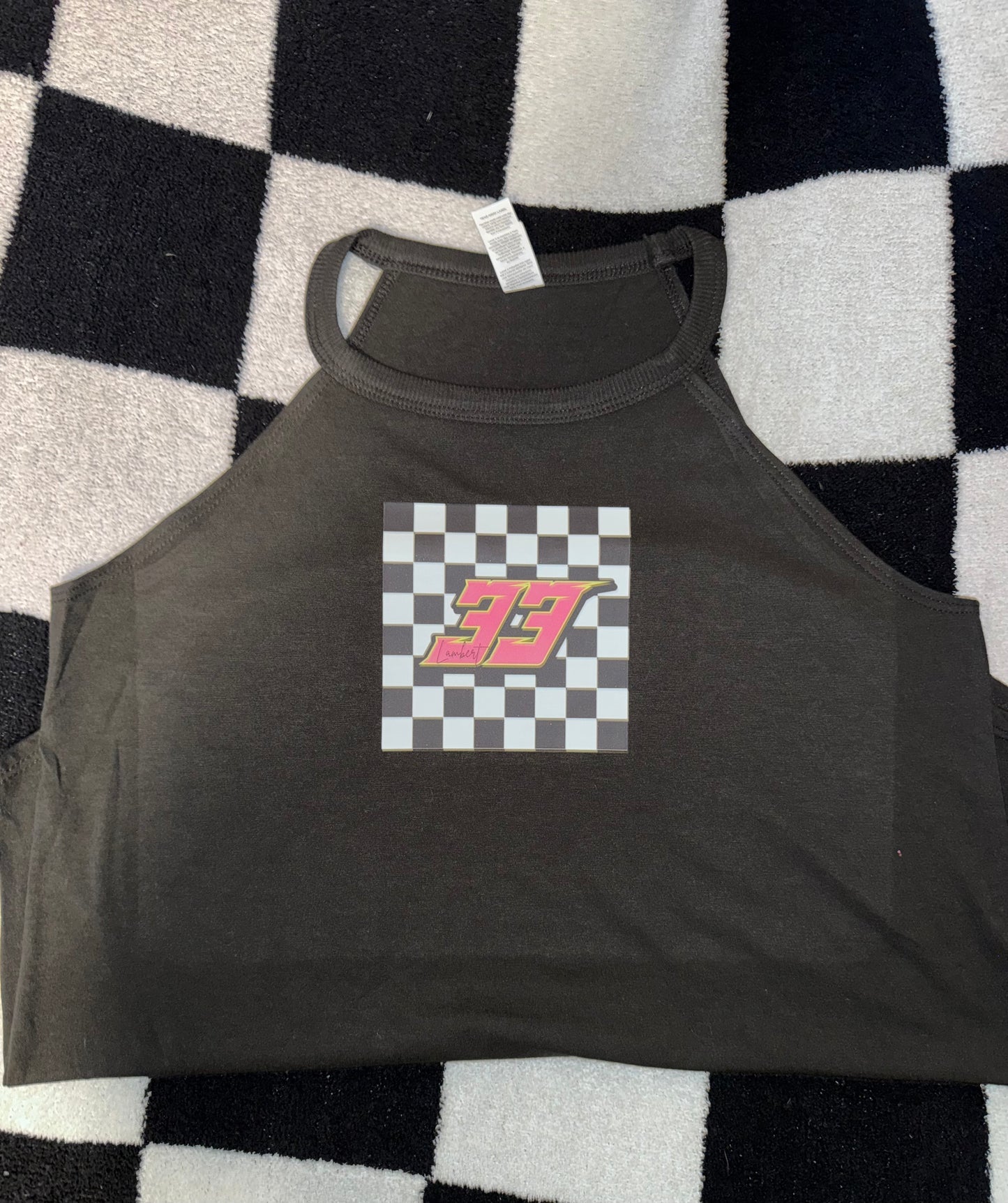 Checkered Background with NUMBER FILE