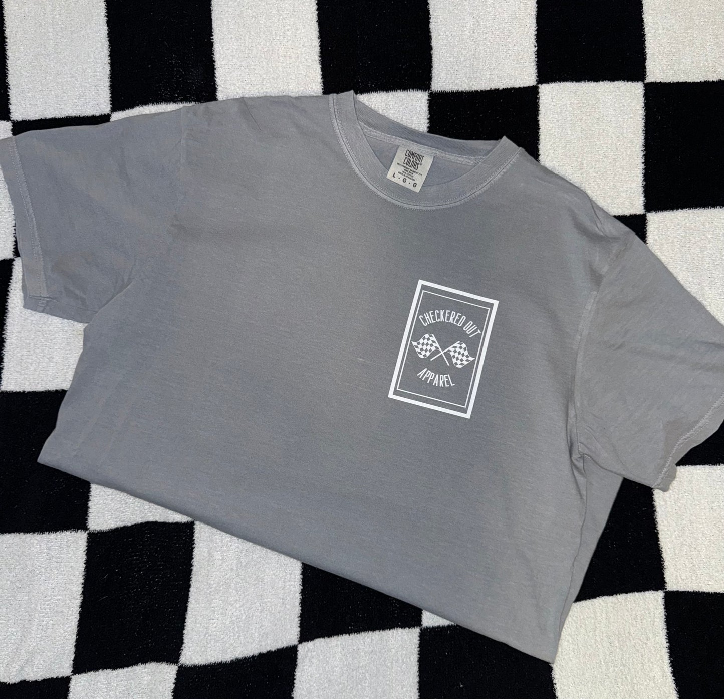 Checkered Out Box Logo T-shirt