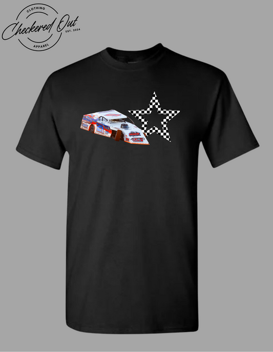 Checkered Star with car cutout