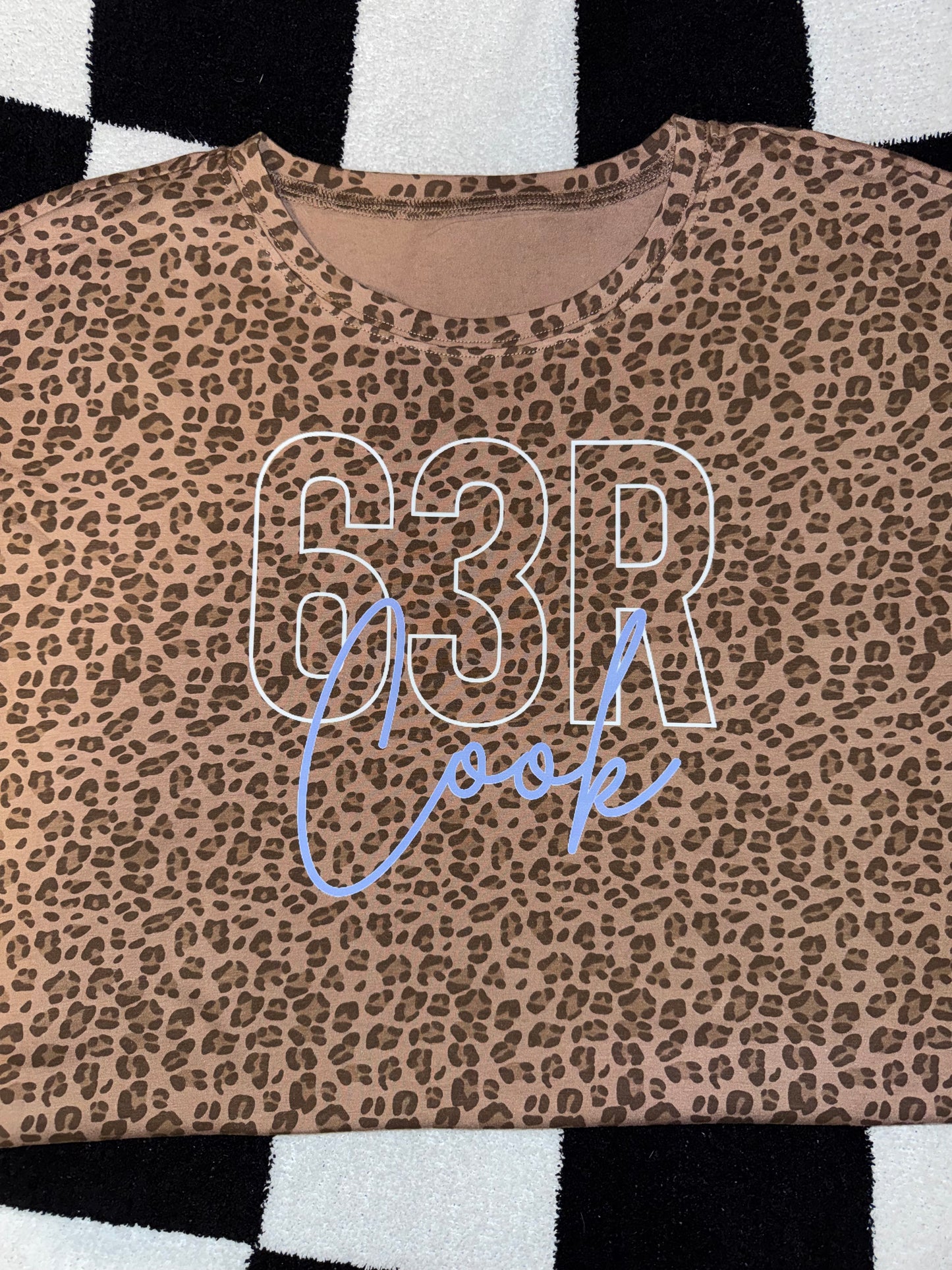 Camo or Leopard Name/Number T-Shirts