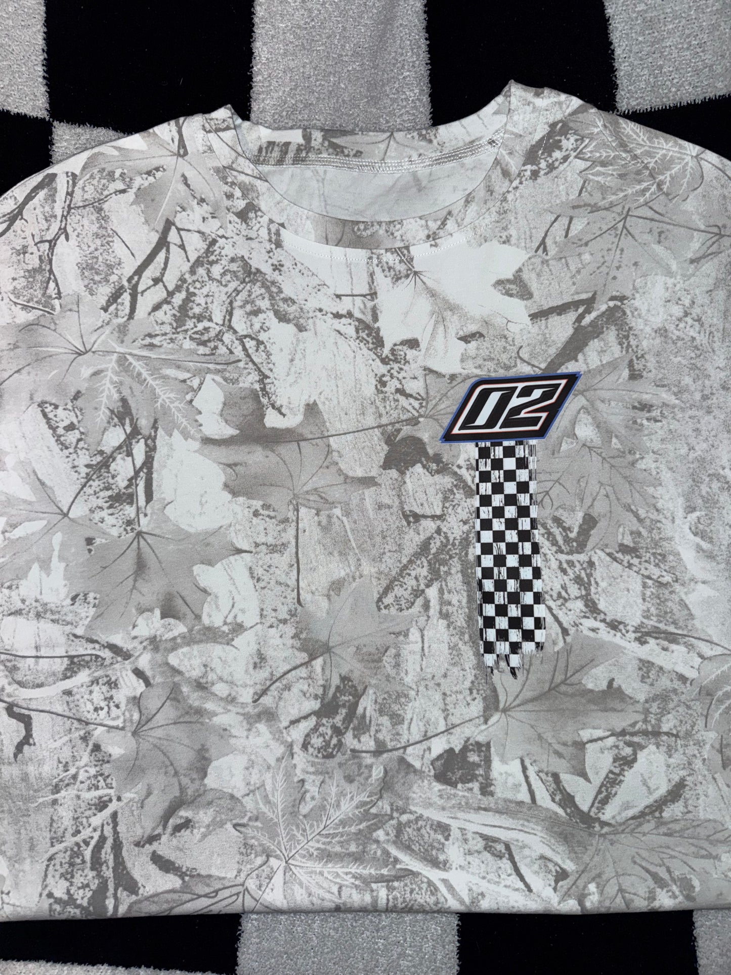 Checkered with Number File on your pick of shirt