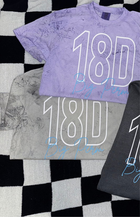 Color Blasted Comfort Color T-shirt with name/number