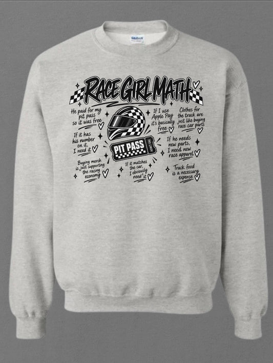 Girl Race Math Design