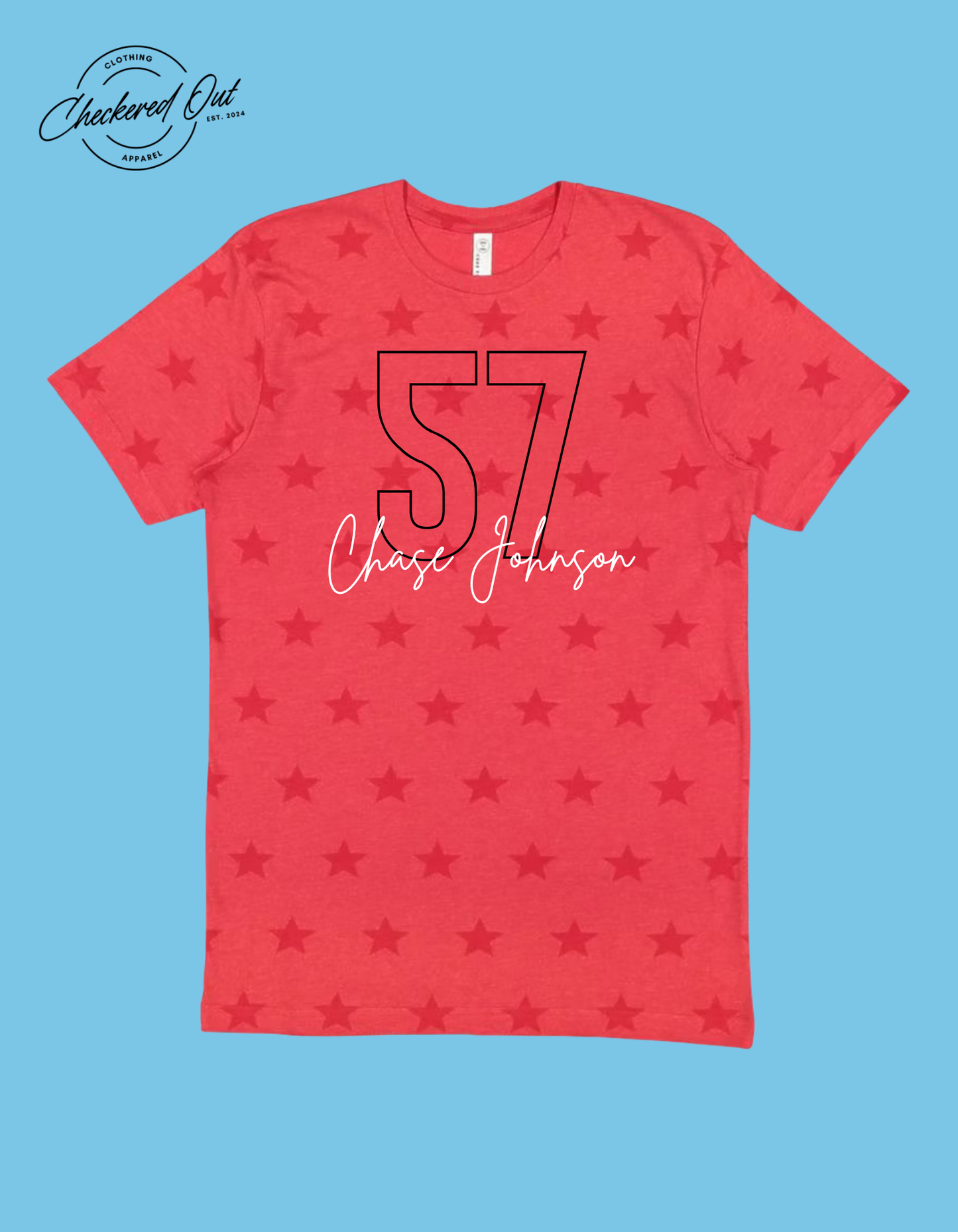 Star Shirt with Name and Number