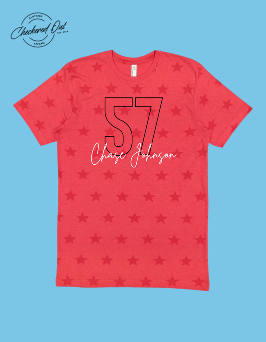 Star Shirt with Name and Number