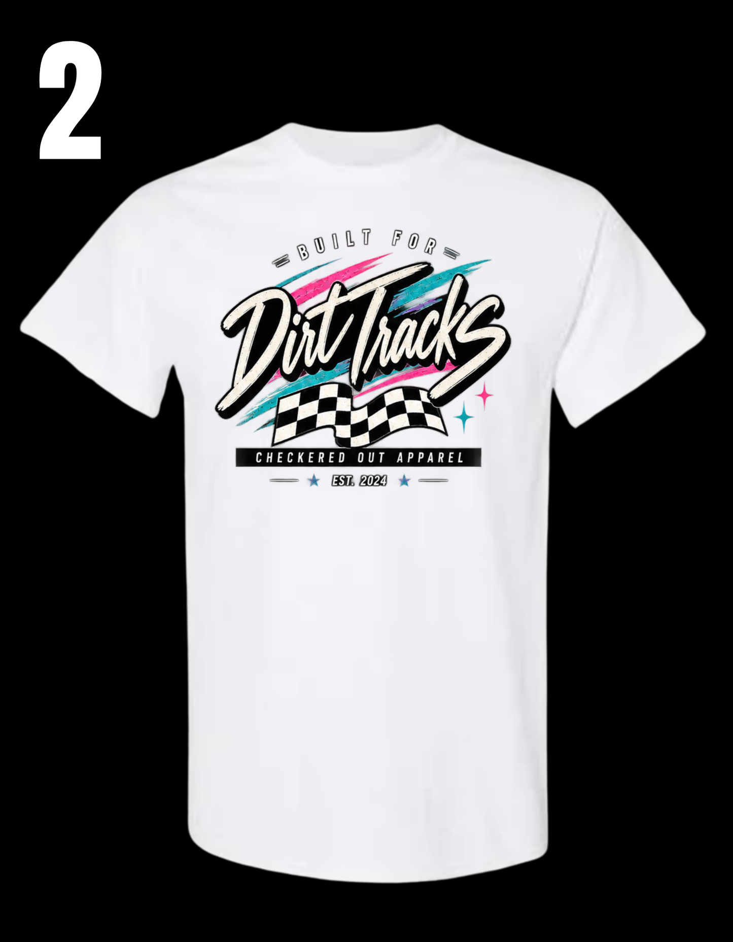 Checkered Out Apparel Retro Themed, White Apparel