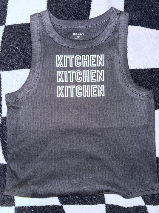 Last Name Hollowed Tank Top