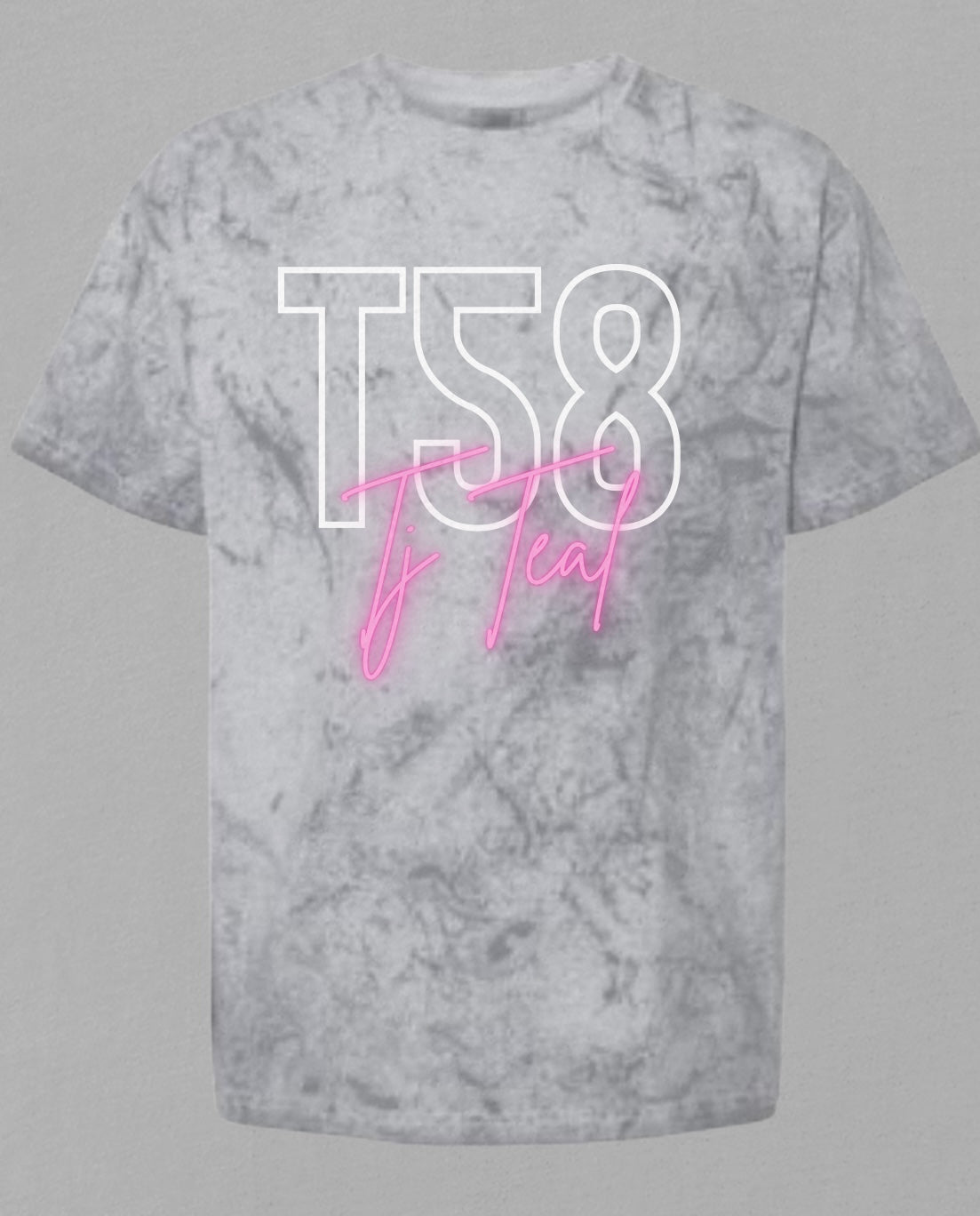 Color Blasted Comfort Color T-shirt with NEON name/number