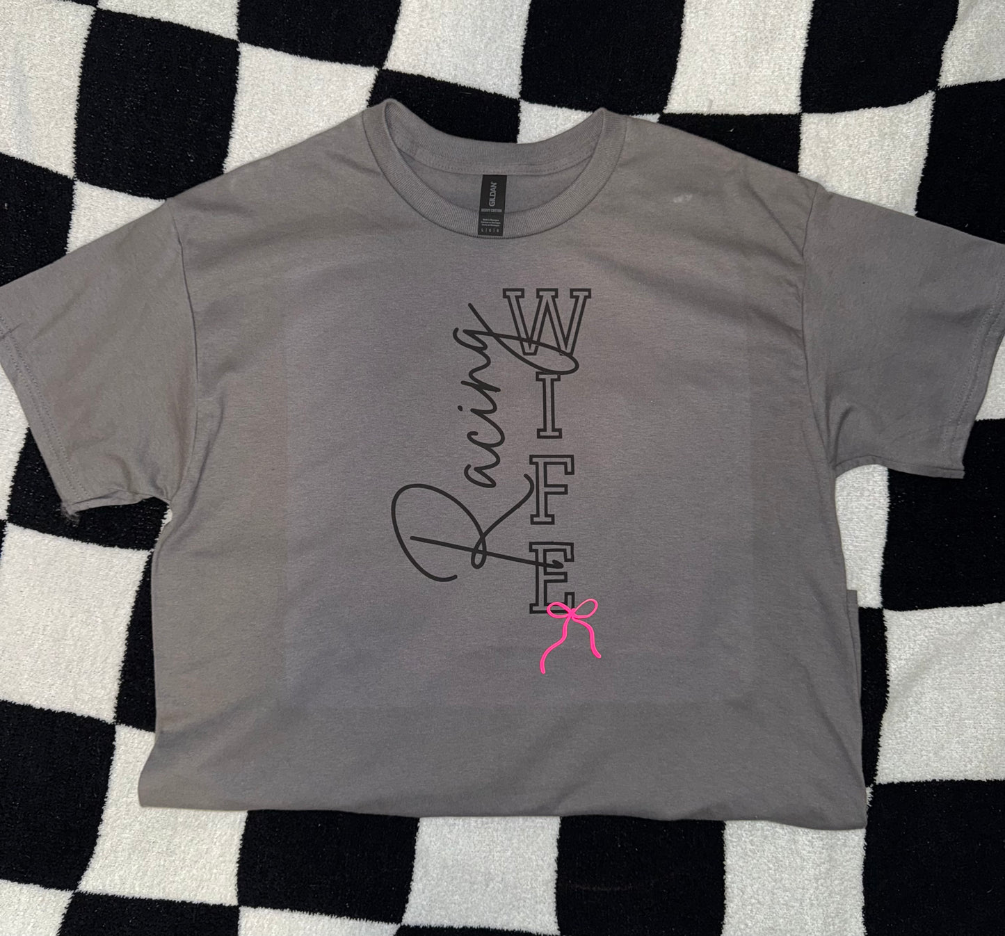 Racing Wife with bow T-Shirt