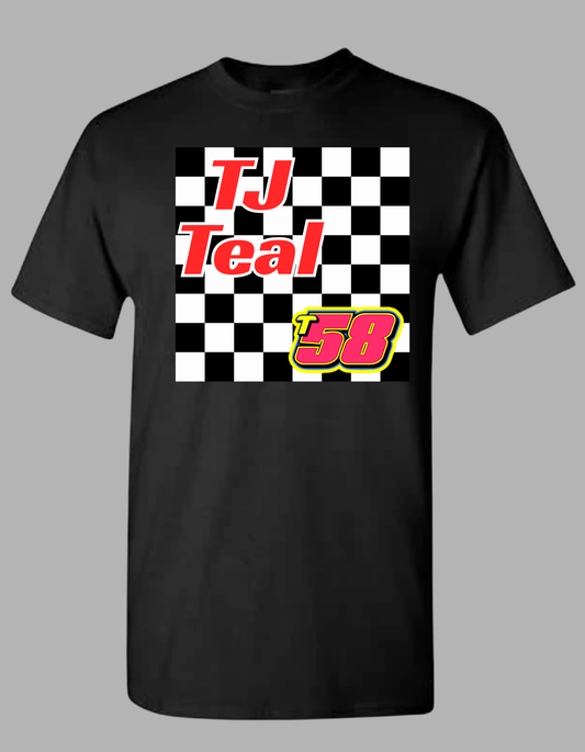 Checkered Background with Name and Number File