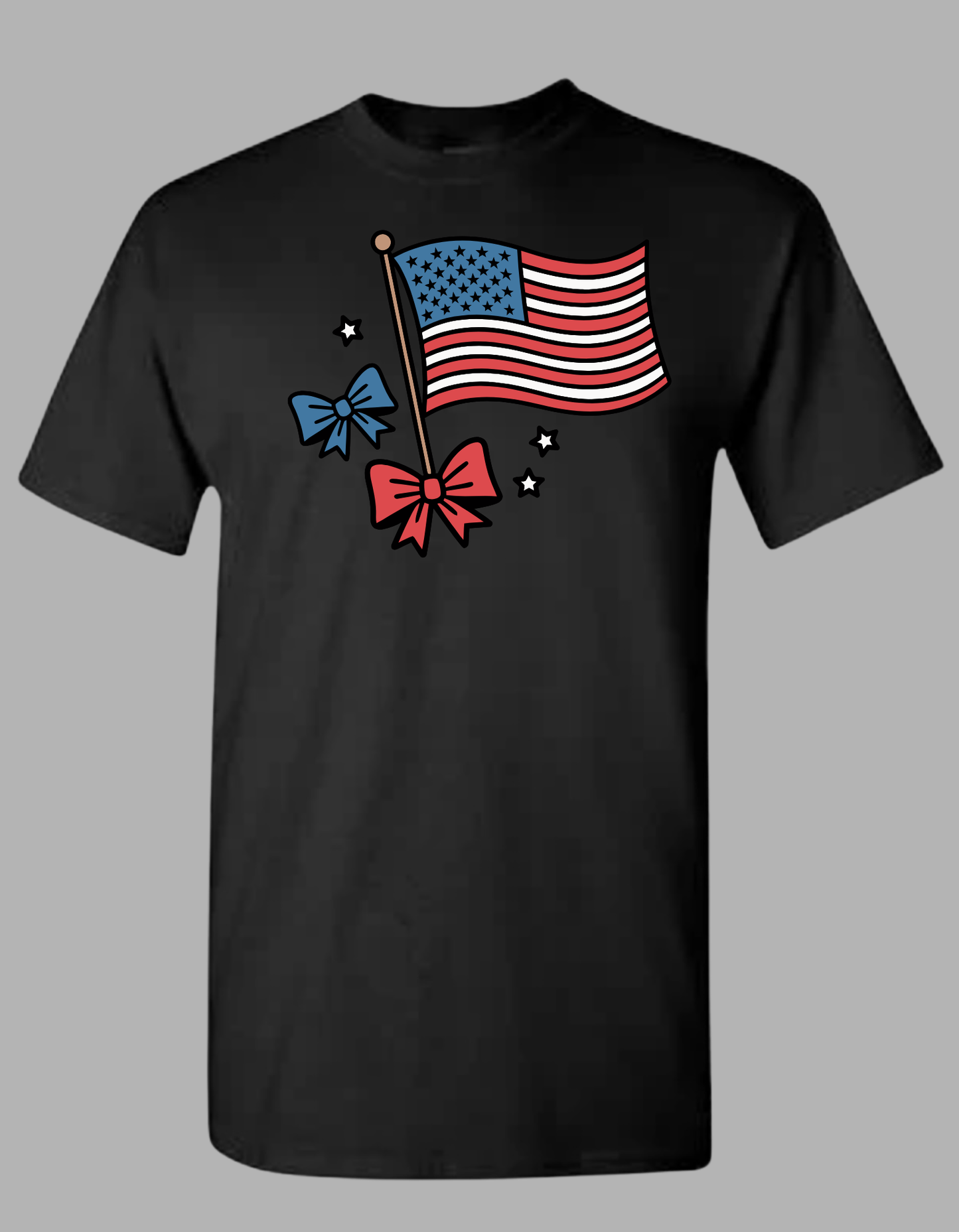 Flag, Bows and Stars Design