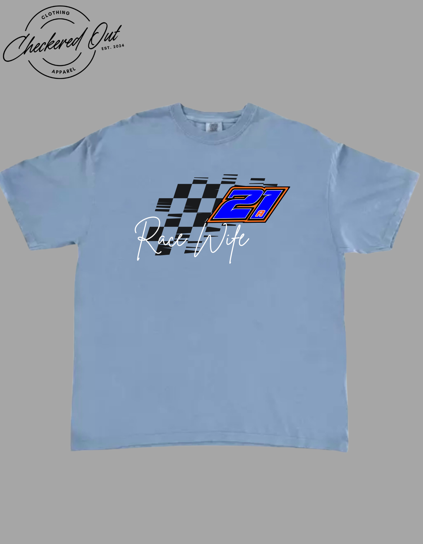 Race Title with Checkered and Number File