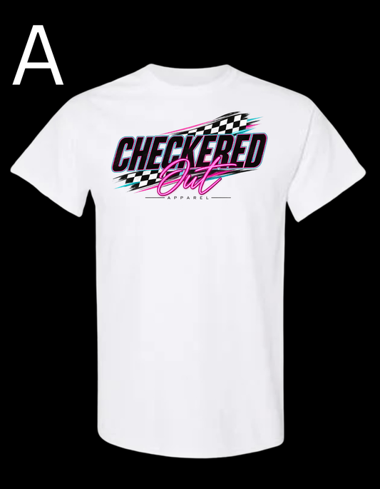 Checkered Out Apparel Retro, White Apparel