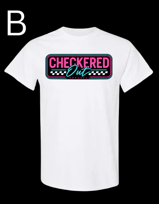 Checkered Out Apparel Retro, White Apparel