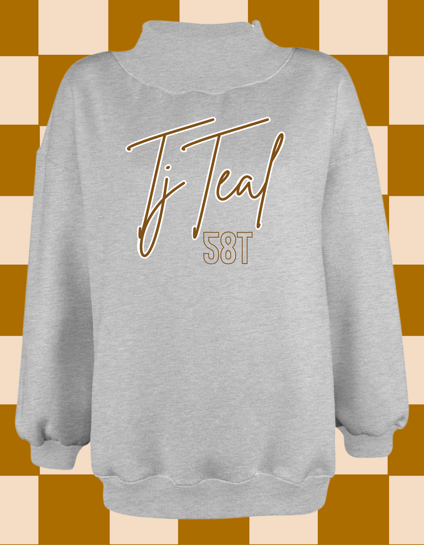 Solid Mock Neck with Name and Number Fall Edition