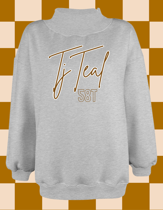 Solid Mock Neck with Name and Number Fall Edition