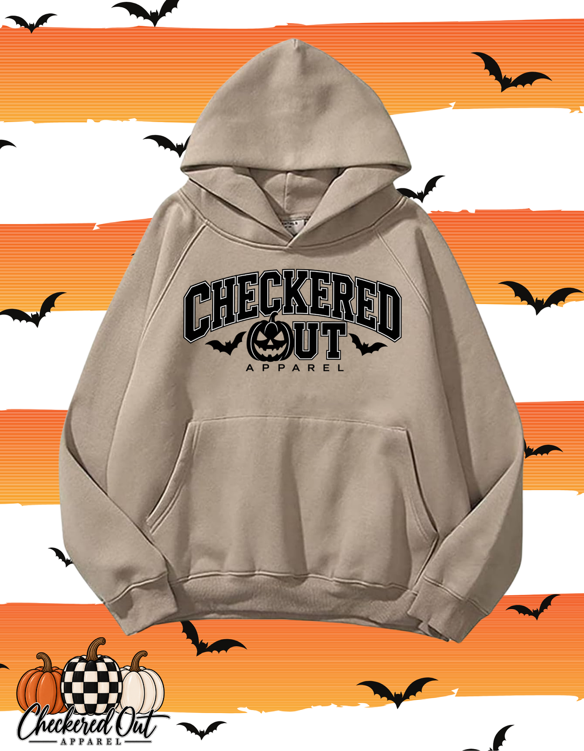 Halloween - Checkered Out Apparel Oversized Hoodie