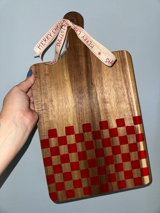Checkered Wooden Decor