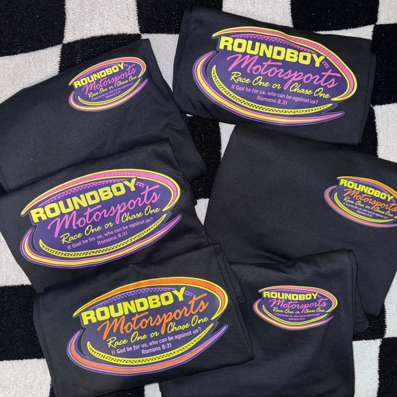 Roundboy Motorsports F&B with Logo Pink or Orange